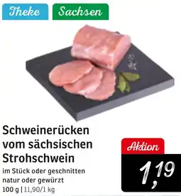 KONSUM Schweinerücken vom sächsischen Strohschwein Angebot