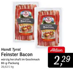 KONSUM Handl Tyrol Feinster Bacon Angebot