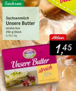 KONSUM Sachsenmilch Unsere Butter Angebot