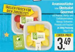 E-Center Ananasstücke oder Obstsalat Gourmet Angebot