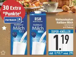E-Center Weihenstephan Haltbare Milch Angebot