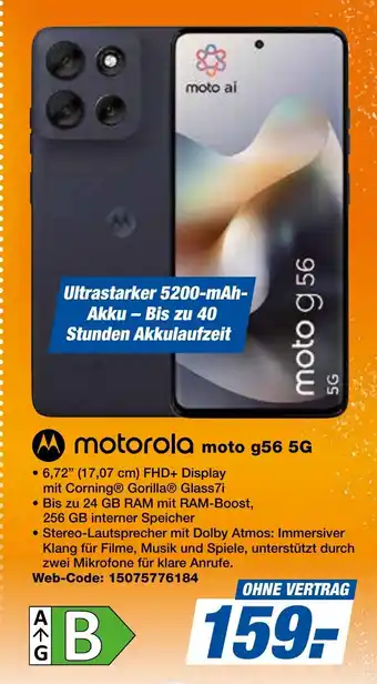 expert Techno Land motorola moto g56 5G Angebot