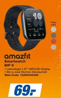 expert Techno Land amazfit Smartwatch BIP 6 Angebot