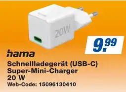 expert Techno Land hama Schnellladegerät (USB-C) Super-Mini-Charger 20W Angebot
