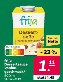 NETTO Frija dessertsauce vanillegeschmack Angebot