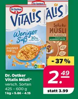 NETTO Dr. oetker vitalis müsli Angebot