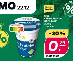 NETTO Frija crème fraîche 30 % fett Angebot