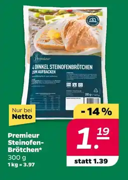 NETTO Premieur dinkel steinofenbrötchen Angebot