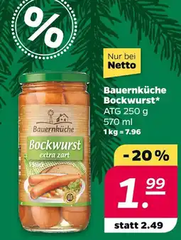 NETTO Bauernküche bockwurst extra zart Angebot