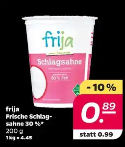 NETTO Frija frische schlagsahne 30 % Angebot