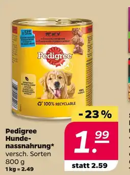 NETTO Pedigree hundenassnahrung Angebot