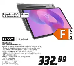 MediaMarkt Lenovo Idea Tab Pro inkl. Lenovo Tab Pen Plus Angebot