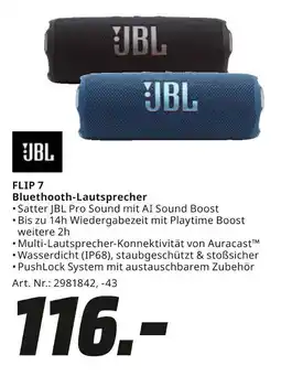 MediaMarkt JBL Bluethooth-Lautsprecher FLIP 7 Angebot