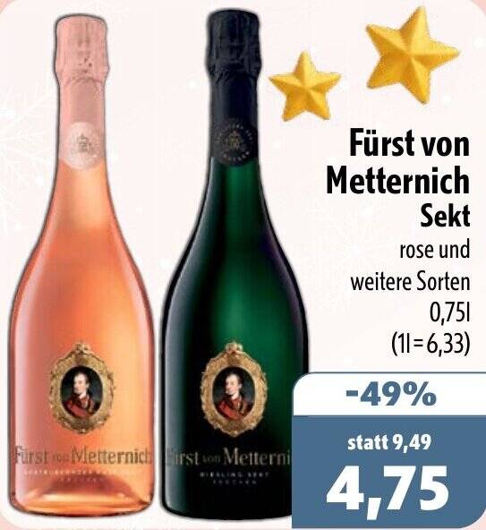 Stilvolle Metternich Sekt Angebot Bild