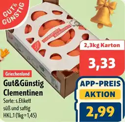 Aktiv Irma Griechenland Gut&Günstig Clementinen Angebot