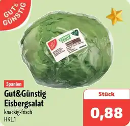 Aktiv Irma Spanien Gut&Günstig Eisbergsalat Angebot