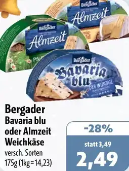 Aktiv Irma Bergader Bavaria blu oder Almzeit Weichkäse Angebot