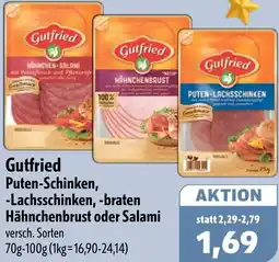 Aktiv Irma Gutfried Puten-Schinken, -Lachsschinken, -braten Hähnchenbrust oder Salami Angebot