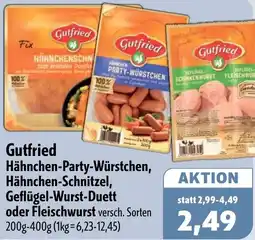 Aktiv Irma Gutfried Hähnchen-Party-Würstchen, Hähnchen-Schnitzel, Geflügel-Wurst-Duett oder Fleischwurst Angebot