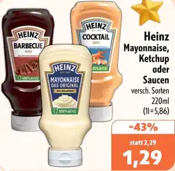 Aktiv Irma Heinz Mayonnaise, Ketchup oder Saucen Angebot