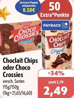 Aktiv Irma Choclait Chips oder Choco Crossies Angebot
