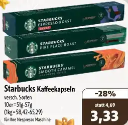 Aktiv Irma Starbucks Kaffeekapseln Angebot