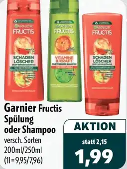 Aktiv Irma Garnier Fructis Spülung oder Shampoo Angebot