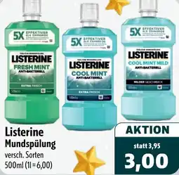 Aktiv Irma Listerine Mundspülung Angebot