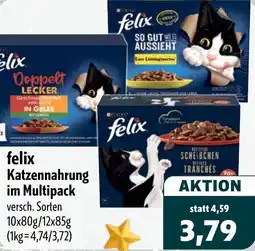 Aktiv Irma felix Katzennahrung im Multipack Angebot