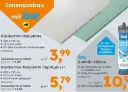 Globus Baumarkt KNAUF Gipskarton-Bauplatte imprägniert Angebot