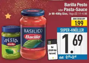 E-Center Barilla Pesto oder Pasta Sauce Angebot