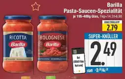 E-Center Barilla Pasta Saucen Spezialität Angebot