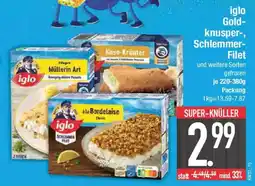 E-Center iglo Goldknusper, Schlemmer Filet Angebot