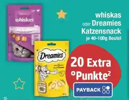 E-Center whiskas oder Dreamies Katzensnack Angebot