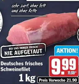 HIT Deutsches frisches Schweinefilet Angebot