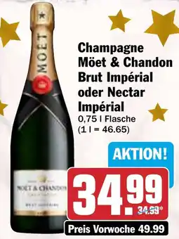 HIT Champagne Möet & Chandon Brut Impérial oder Nectar Impérial Angebot