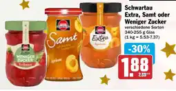 HIT Schwartau Extra, Samt oder Weniger Zucker Angebot
