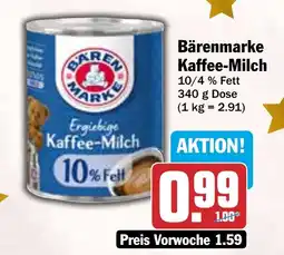 HIT Bärenmarke Kaffee Milch Angebot