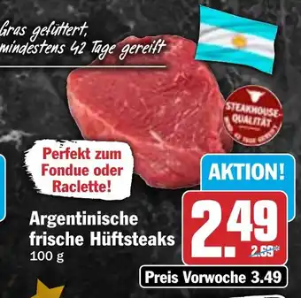 HIT Argentinische frische Hüftsteaks Angebot