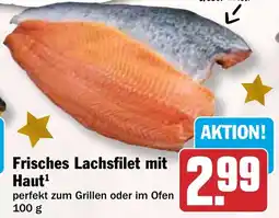 HIT Frisches Lachsfilet mit Haut Angebot