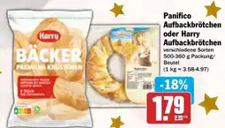 HIT Panifico Aufbackbrötchen oder Harry Aufbackbrötchen Angebot