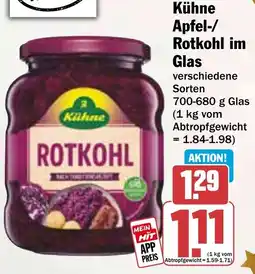 HIT Kühne Apfel/ Rotkohl im Glas Angebot