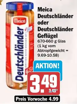 HIT Meica Deutschländer oder Geflügel Angebot