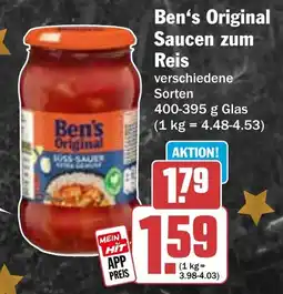 HIT Ben's Original Saucen zum Reis Angebot