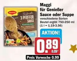 HIT Maggi für Genießer Sauce oder Suppe Angebot
