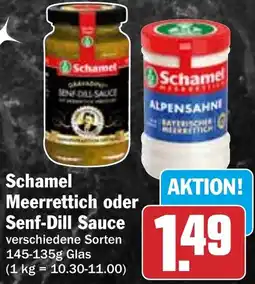 HIT Schamel Meerrettich oder Senf-Dill Sauce Angebot