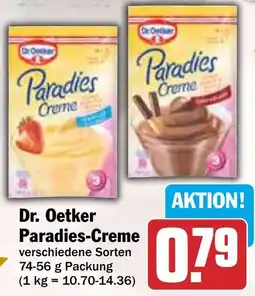 HIT Dr. Oetker Paradies-Creme Angebot