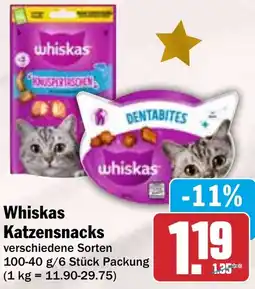 HIT Whiskas Katzensnacks Angebot