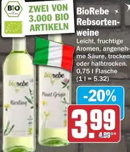 HIT BioRebe Rebsortenweine Angebot
