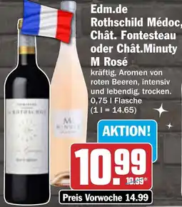 HIT Edm.de Rothschild Médoc, Chât. Fontesteau oder Chât.Minuty M Rosé Angebot